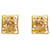 Gold Chanel Gold Plated CC Clip-On Earrings Golden Gold-plated  ref.1413158