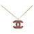 Pink Chanel CC Rhinestone Necklace  ref.1413173