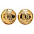 Gold Chanel Gold Plated CC Clip on Earrings Golden Gold-plated  ref.1413232