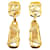 Orecchini a clip CC placcati oro Chanel in oro D'oro Metallo  ref.1413233