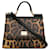 Brown Dolce & Gabbana Leopard Print Miss Sicily Satchel Leather  ref.1413255