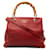 Bolso shopper pequeño de bambú Gucci rojo Roja Cuero  ref.1413340