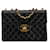 Schwarze Chanel Jumbo XL-Schultertasche aus klassischem Lammleder mit einer Klappe  ref.1413348