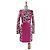 Mary Katrantzou Kleid Pink Leopard Mehrfarben