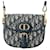 Dior Azul Pequena Lona Oblíqua Bobby Crossbody Azul marinho Couro Bezerro-como bezerro Pano  ref.1413454