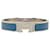 Hermès Blue Enamel Clic H Bracelet PM Silvery Metal Platinum  ref.1413478