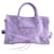 Balenciaga Bolsa pequena de couro Le City com alça superior em couro roxo  ref.1413523