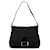 Sac à bandoulière Mamma Forever en toile noire Fendi Zucchino Cuir  ref.1413708