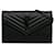 Black Saint Laurent Grain De Poudre Cassandre Envelope Wallet on Chain Crossbody Bag Leather  ref.1413713