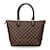 Louis Vuitton Damier Saleya PM Handbag N51183 Brown PVC Leather in Very Good Condition Plastic  ref.1413800