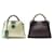 SAC A MAIN FENDI PEEKABOO DEFENDER MEDIUM 8BN307 EN TOILE ECRU ET CUIR Écru  ref.1414027