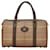 Burberry Burberry Canvas Leather Check Handbag Canvas Handbag in Very Good Brown Cloth  ref.1414085