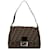 Fendi Zucca Canvas Mamma Baguette Canvas Shoulder Bag 26325 in good condition Cloth  ref.1414107