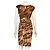 Diane Von Furstenberg DvF Jamilla Seidenkleid Braun Cognac Karamell - Ansicht 4