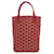 Red Goyard Goyardine Poitiers Tote Bag Leather  ref.1414423