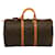 Louis Vuitton Keepall 50 Castaño Lienzo  ref.1414965