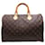 Speedy Louis Vuitton schnell 35 Braun Leinwand  ref.1414999