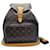 Louis Vuitton Montsouris MM Marrom Lona  ref.1415037