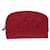 Louis Vuitton cosmetic pouch Red Leather  ref.1415125