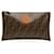 Pochette Fendi Marron Zucca Toile Tissu  ref.1415259