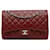 Chanel Red Jumbo Classic Kaviar gefütterte Klappe Rot Bordeaux Leder  ref.1415345