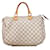 Louis Vuitton White Damier Azur Speedy 30 Leather Cloth  ref.1415355