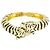 Pulsera de puño de doble cabeza de tigre de esmalte de KENNETH JAY LANE