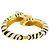 Pulsera de puño de doble cabeza de tigre de esmalte de KENNETH JAY LANE - vista 3