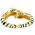 Pulsera de puño de doble cabeza de tigre de esmalte de KENNETH JAY LANE - vista 4