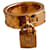 Hermès Kelly scarf ring gold metal black border Golden  - view 1