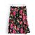 Falda plisada estampada de rosas de Dolce & Gabbana Negro Roja - vista 4