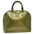 LOUIS VUITTON Monograma Vernis Alma PM Bolsa de mão Véu Olive M91582 Autenticação de LV 77311 Couro envernizado  ref.1415425