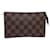 LOUIS VUITTON Damier Ebene Marais Pouch LV Auth 77159  ref.1415461