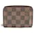 Zippy Monedero Louis Vuitton Damier Ebene de lona con cremallera Castaño Lienzo  ref.1415532