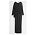 Haney Gaia geschlitztes Abendkleid Schwarz - Ansicht 2