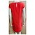 Vestido rojo de capas de crepé Laurèl Roja - vista 4