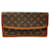 Louis Vuitton Pochette Dame Brown Cloth  ref.1415617