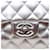 Borsa con patta foderata metallizzata Chanel Argento - vista 12