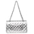Borsa con patta foderata metallizzata Chanel Argento - vista 2