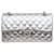 Borsa con patta foderata metallizzata Chanel Argento - vista 3