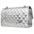 Borsa con patta foderata metallizzata Chanel Argento - vista 6