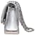 Borsa con patta foderata metallizzata Chanel Argento - vista 7