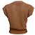 Pull sans manches en grosse maille beige Peserico - vue 3