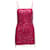 Autre Marque Minivestido embelezado com miçangas e lantejoulas rosa choque tamanho US S Sintético  ref.1415753