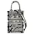 Sac cabas vertical brodé inversé Dior Mini Toile de Jouy bleu  ref.1415801