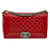 Red Chanel Medium Lambskin Boy Flap Crossbody Bag Leather  ref.1415893