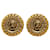 Gold Chanel Gold Plated Mademoiselle Clip On Earrings Golden Gold-plated  ref.1415907