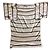 Missoni T-Shirt mit bunten Streifen Eggshell