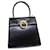 Salvatore Ferragamo Gancio Black Leather  ref.1416058