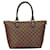 Louis Vuitton Damier Saleya PM Handbag N51183 Brown PVC Leather in Great Condition Cloth  ref.1416239